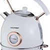 Blaupunkt eks802wh-inox kettle, overheat protection, bpa-free white | Offers & Discounts