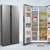 Midea - side by side refrigerator - mers530fge02 - silver
