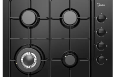 Midea MG60EL403MT2B-CY Gas Hob | Black Stainless Steel