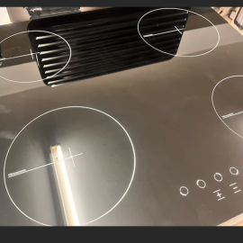 Rowa vitroceramic hobs 4 zones rw 604 std vtr blk