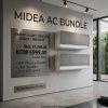 Midea BUNDLE - TWO Penrose Air Grey MSXTBU-12HRFN8-G 12000 BTU | Efficient AC